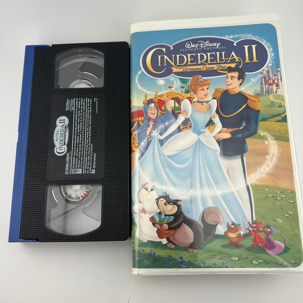 Disney Cinderella II Dreams Come True VHS Clamshell Tape